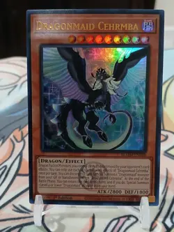 Yu-Gi-Oh TCG Dragonmaid Cehrmba 1st Edition Ultra Rare BLMM-EN048 NM ENG - Image 2