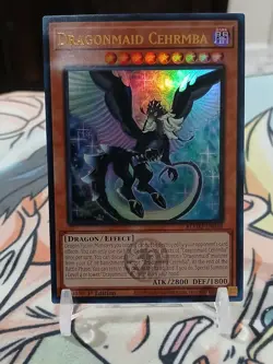 Yu-Gi-Oh TCG Dragonmaid Cehrmba 1st Edition Ultra Rare BLMM-EN048 NM ENG - Image 4
