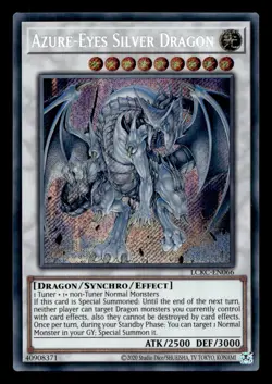 Azure-Eyes Silver Dragon LCKC-EN066 Secret Rare Legendary Collection Yu-Gi-Oh NM - Image 1
