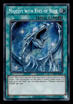 Majesty with Eyes of Blue LCKC-EN031 Secret Rare Legendary Coll Yu-Gi-Oh NM - Image 1
