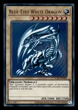 Blue-Eyes White Dragon LCKC-EN001 Ultra Rare Legendary Collection Yu-Gi-Oh NM - Image 1