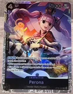 Perona OP06-093 SR Super Wings of Captain One Piece CCG English NM/M - Image 1