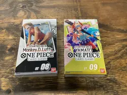 One Piece Card Game - Monkey.D.Luffy ST-08 & Yamato ST-09 Starter Deck Sealed - Image 1