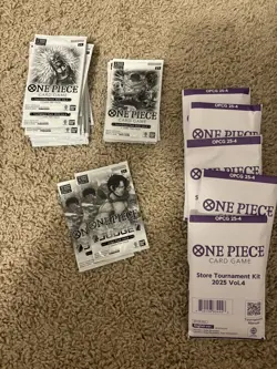 One Piece TCG Tournament Kits and Packs Lot - Image 1