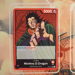 OP07-001 MONKEY.D.DRAGON Leader Common 500 Years In The Future One Piece - Image 1