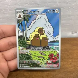 Pokemon TCG Alolan Dugtrio Card 208/191 Surging Sparks Illustration Rare Mint - Image 1