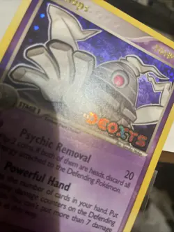 Dusclops Reverse Holo 7/107 EX Deoxys Set Pokemon Card BINDER MARK Damage - Image 3