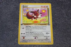 Pokemon Eevee Jungle Card, 51/64, 1st Edition Card, 1999, Pokeon TCG - Image 1