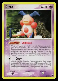 Pokemon Card - Ditto Mr. Mime Delta Species 38/113 Uncommon - Image 1