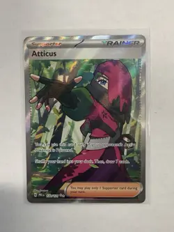 Pokemon Atticus 133/131 Prismatic Evolutions Full Art Ultra Rare Holo TCG Card - Image 1