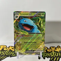 Venusaur ex 003/165 Scarlet & Violet 151 Double Rare Holo Pokemon TCG Card NM - Image 1