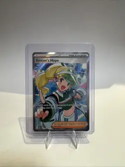 Pokemon TCG Trainer Emcee's Hype Ultra Rare Holo Card 220/182 CO29 - Image 1