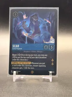 Scar - Eerily Prepared 21 Disney Lorcana Promo Cards Cold Foil - Image 1