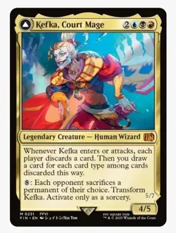1x MTG Kefka, Court Mage - Final Fantasy Mythic! NM Mint! - Image 1