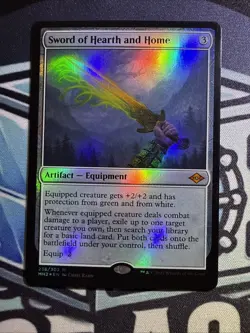 Sword of Hearth and Home #238/302 - LP Foil - Modern Horizons 2 MTG - Image 1