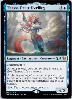 Thassa, Deep-Dwelling 71 Theros Beyond Death LP MTG - Image 1