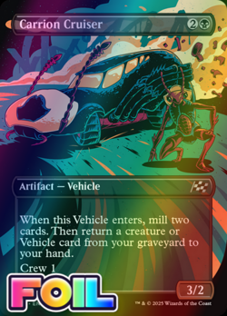 x1 Carrion Cruiser DFT Aetherdrift MTG 305 FOIL UNCOMMON BORDERLESS M/NM 1x - Image 1