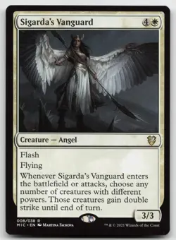 MTG Sigarda's Vanguard R Commander: Innistrad: Midnight Hunt 8 LP - Image 1