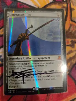 Signed Foil Umezawa's Jitte - From the Vault: Lore (V16) - MTG - Image 1