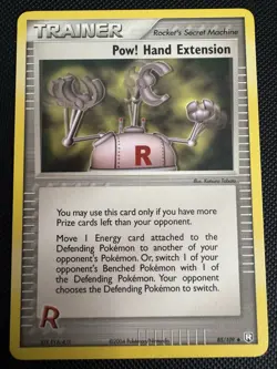 Pow! Hand Extension 85/109 Team Rocket Returns, Uncommon Non-Holo Pokemon TCG - Image 1