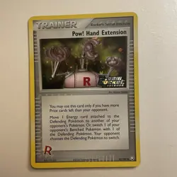 Pow! Hand Extension 85/109 Reverse Holo Stamped Team Rocket Returns Pokemon Card - Image 1