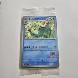 2024 Pokemon Illustration Contest SEALED! Feraligatr. FAST SHIPPING!. - Image 1