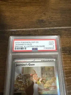 Pokemon TCG Jasmine's Gaze SIR Trainer Surging Sparks #245/191 Psa 9 - Image 3