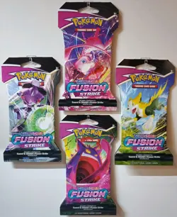Pokemon TCG Fusion Strike Sleeved Booster Pack (Random Art) NEW - SEALED - Image 2