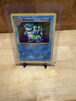 Pokemon Blastoise 2/102 Base Set Holo Rare 1999 Shadowless - Image 1