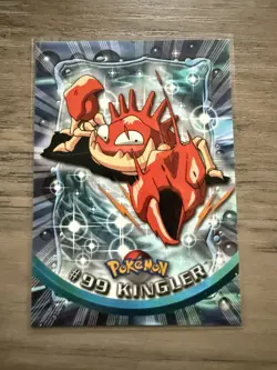Pokemon TCG Topps Blue Logo Kingler #99 First Print Tv Animation LP - Image 1
