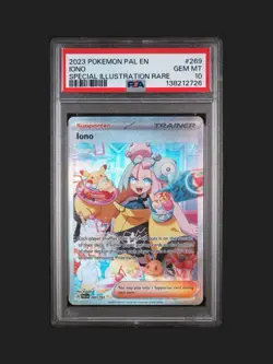 2023 Pokemon PAL EN Paldea Evolved IONO #269 Special Illustration Rare PSA 10 - Image 2