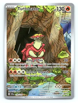 Pokemon SV07: Stellar Crown Turtonator Illustration Rare - 146/142 NM - Image 1