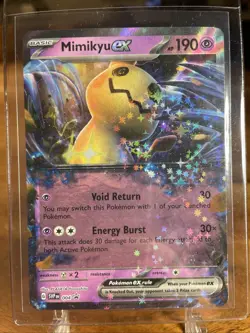 Pokemon Mimikyu ex 004 Scarlet & Violet ILLUSTRATION BLACK STAR HOLO PROMO NM/M - Image 1