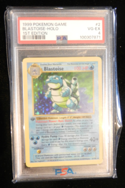 1999 Pokemon Blastoise-Holo 1st Edition PSA 4 - Image 1