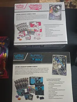 Black Bolt Pokemon Center & White Flare Not Elite Trainer Box ETB New Sealed - Image 2