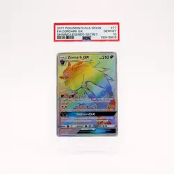 Zoroark gx - 77a/73 PSA 10 Shining Legends Rainbow Pokemon - GEM MT - Image 1