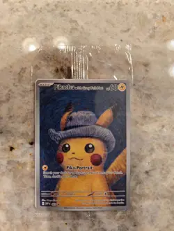 Pikachu with Gray Felt Hat Van Gogh Promo SVP #085 Pokemon Sealed - Image 1