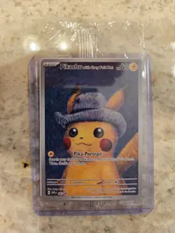 Pikachu with Gray Felt Hat Van Gogh Promo SVP #085 Pokemon Sealed - Image 2