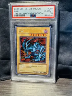 2003 Yu-Gi-Oh! Zoa TFK-001 Prismatic Secret Rare PSA 10 Limited Edition - Image 1
