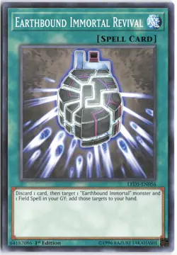 Yugioh - Earthbound Immortal Revival LDS3-EN055 1st Edition - Legendary Duelists - Image 1