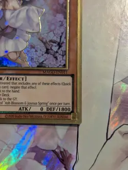 YUGIOH Gold Rare Ash Blossom & Joyous Spring MAGO-EN011 1st Edition - Image 5