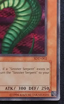 Sinister Serpent SDD-002 YuGiOh Stairway to the Destined Duel HP - Image 4