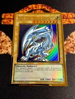 🔥YUGIOH • BLUE EYES WHITE DRAGON • ULTRA RARE • MAGO-EN001 • 1st EDITION • NM🔥 - Image 2
