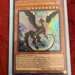 Yu-Gi-Oh Dragonmaid Cehrmba Emblazoned Ultra Rare 1st Edition BLMM-EN048 - Image 1