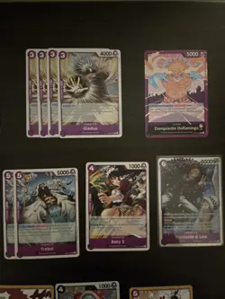 OP14 The Azure Sea's Seven Purple Donquixote Doflamingo Deck Bulk - Image 4