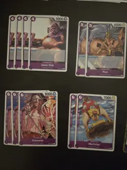 OP14 The Azure Sea's Seven Purple Donquixote Doflamingo Deck Bulk - Image 5