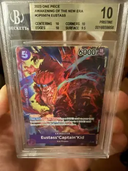 Eustass"Captain"Kid OP05-74 Awakening of the NewEra OnePiece BGS 10 PRISTINE - Image 1