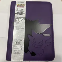 Pokemon TCG Card Game Elite Gengar 9-Pocket Zippered PRO Binder Collection - Image 1