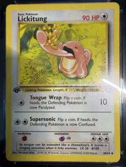 CGC 9.5 MINT+ Lickitung 1999 Jungle 1st Edition 38/64 Pokemon Card - Image 2
