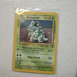 Pokemon Nidoqueen TCG Holo Unlimited Rare Card 12/130 Base Set 2 - Image 1